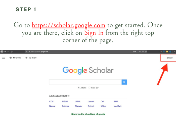 Cara daftar google scholar