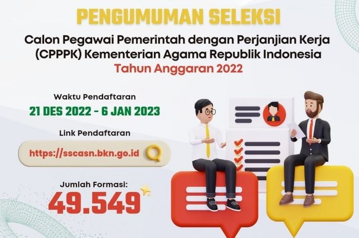 Cara daftar p3k kemenag 2022