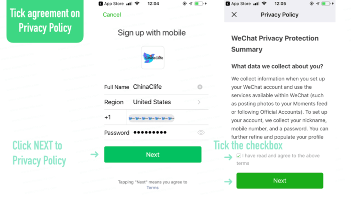 Cara mendaftar wechat