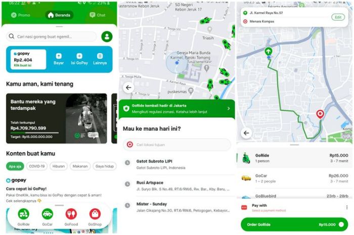 Cara daftar gojek atau grab