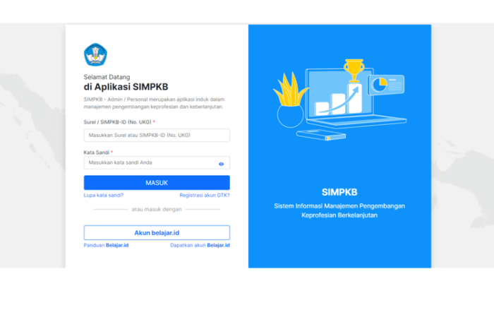Cara mendaftar simpkb