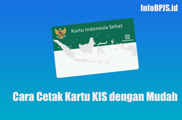 Cara mencetak kartu kis yang sudah terdaftar