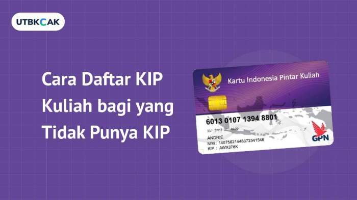 Cara daftar kip kuliah bagi yang tidak punya kip