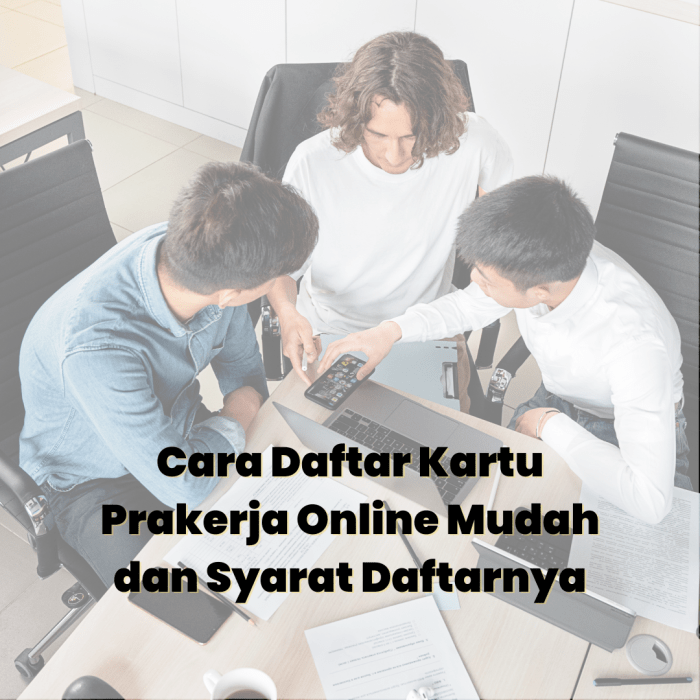 Cara daftar prakerja online 2020