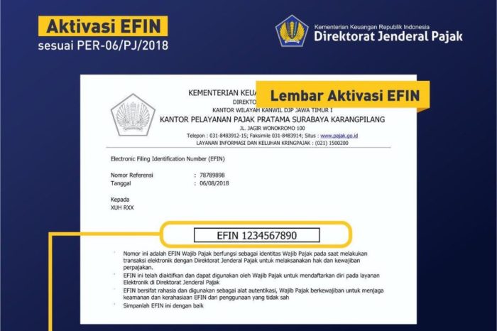 Cara daftar efin online