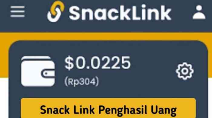 Cara daftar snack link