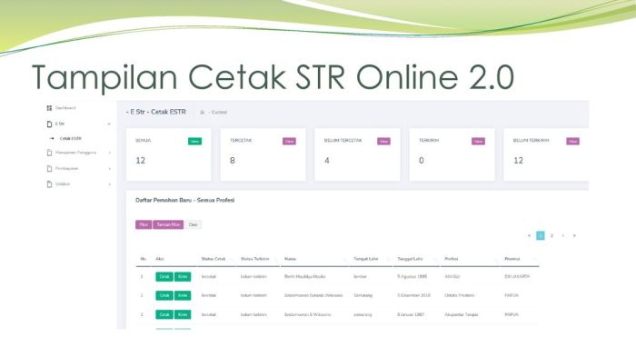 Cara daftar str online