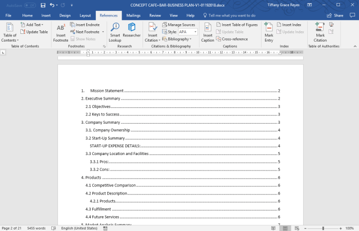 Cara membuat daftar isi otomatis di word 2007