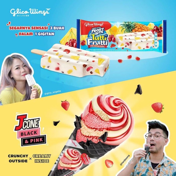 Cara daftar es krim glico wings