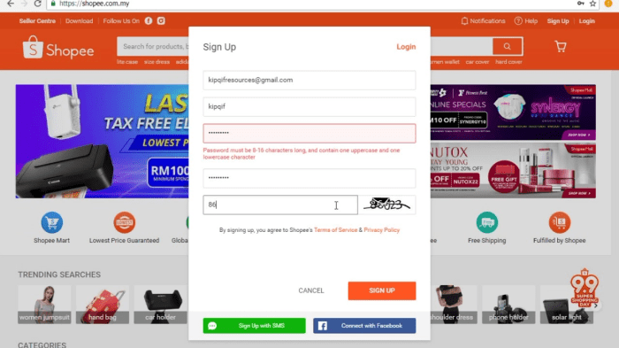 Cara daftar kurir shopee