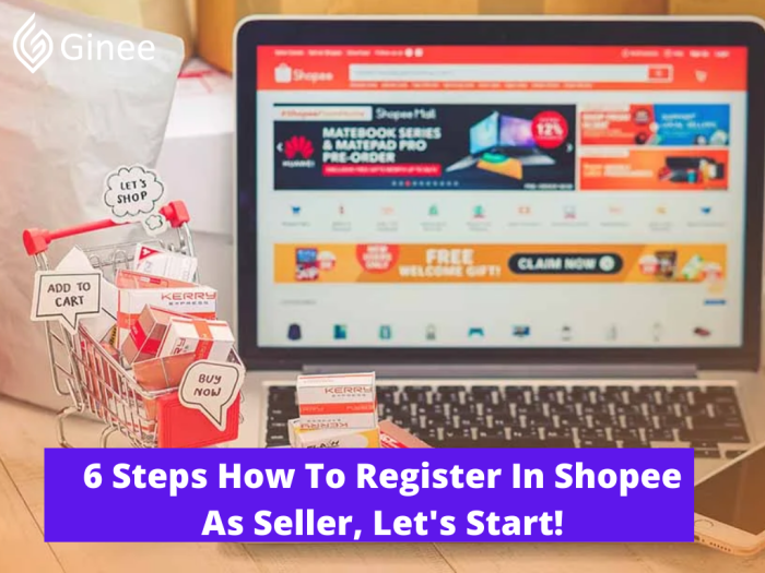 1. cara daftar jualan di shopee