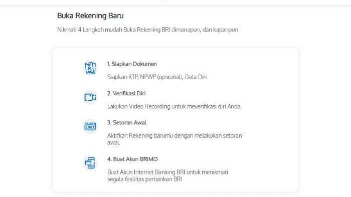 Cara daftar rekening bri online