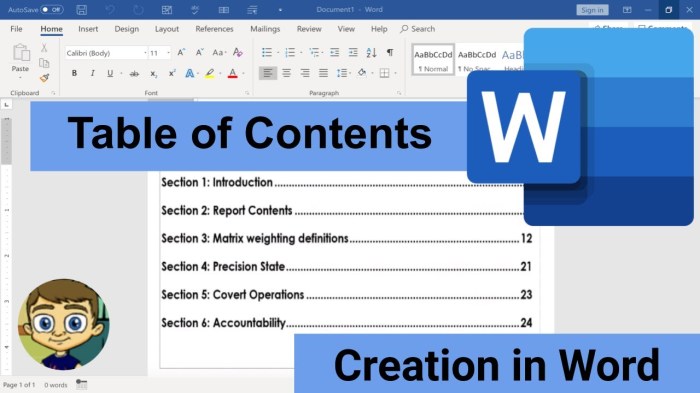 Cara membuat daftar isi di word 2013