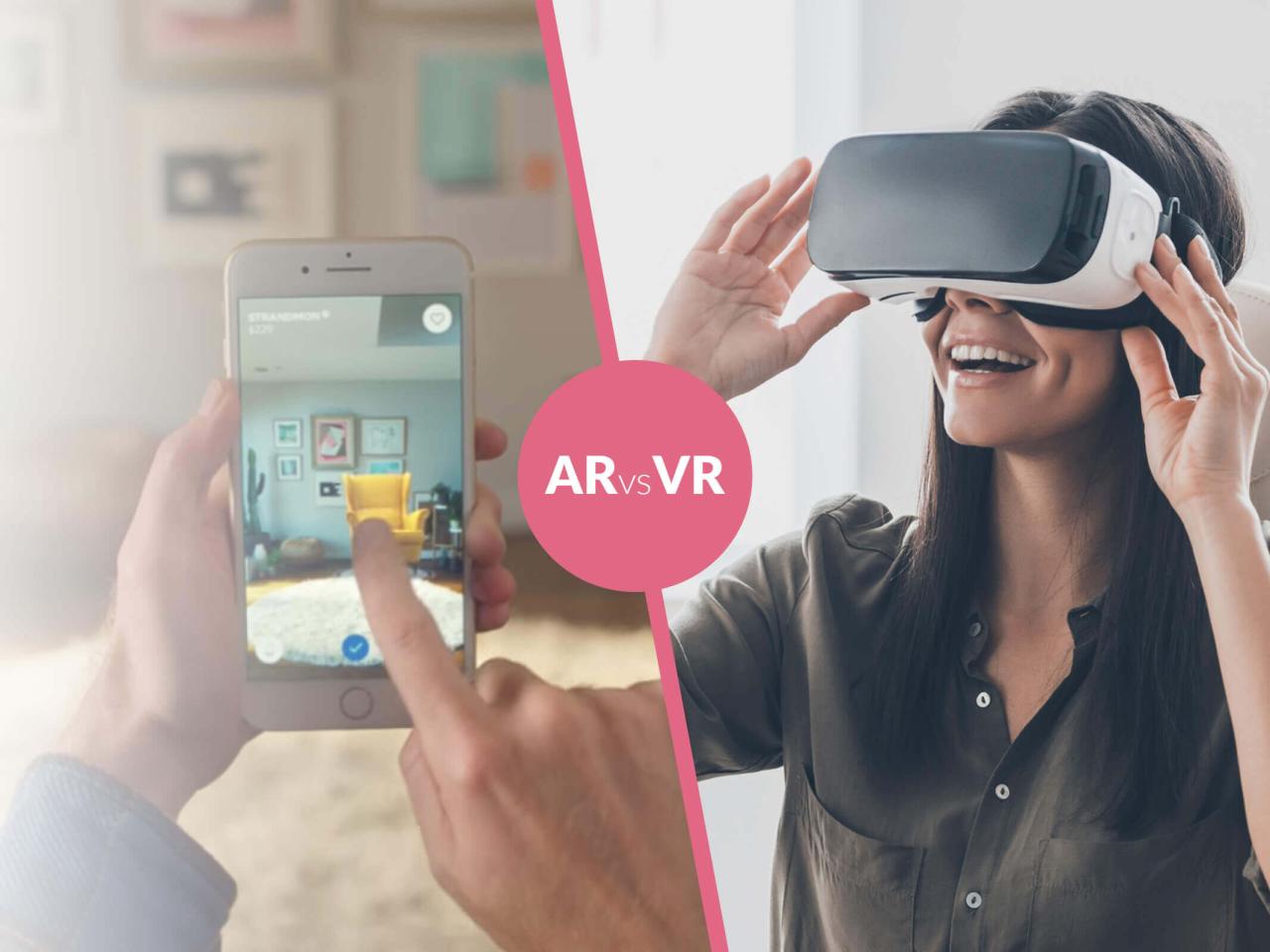 Augmented reality (AR) and virtual reality (VR) software